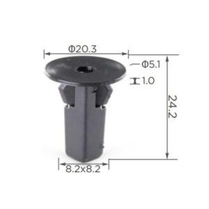 0CB004 スクリューグロメット＆ナット 自動車用プラスチックファスナークリップ フロントバンパー用 プラスチックファスナークリップ スプラッシュガード ホイールアーチ用 - Product Image 2