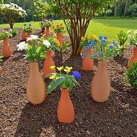 Usine En Gros Non Vitrée Terre Cuite Arrosoir Argile Vase Couvercle pour Lits Surélevés Plancher Planteur Jardin Décoratif Terre Cuite