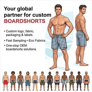 Fabricación de Marca Privada Personalizada, Tela Reciclada, Elástica en 4 Direcciones, Impresión, Secado Rápido, Shorts de Baño para Hombre, Trajes de Baño - Product Image 6
