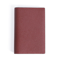 Portefeuille de voyage de haute qualité en cuir véritable avec logo personnalisé, blocage RFID, porte-passeport à double rabat avec emplacements pour cartes
