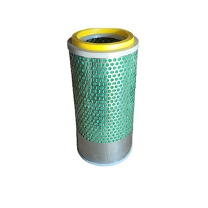 Elemento de Filtro de Aire para Montacargas Hyundai JAC K1325, Diámetro Exterior de 100 mm, Altura de 150 mm, Diseño de Malla Verde - Product Image 1