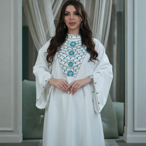 Abito 2025 arabo Dubai Abaya abito da sera con diamanti abiti da donna abiti da donna eleganti di lusso Abaya abito musulmano da donna - Product Image 4