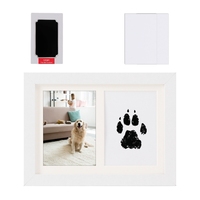 2025 Offre Spéciale Pop Pet Cadeau Chien Chat Pawprint Pet Souvenir Cadre Photo Avec Argile Empreinte Kit