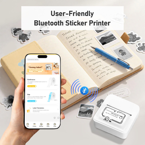 Factory Portable <b>Printer</b> Mini Pocket Photo <b>Stickers</b> Inkless Printing Mini <b>Printer</b> for <b>Sticker</b> Label - Product Image 5