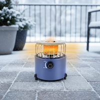 Chauffage infrarouge au gaz portable 2 en 1 en acier inoxydable de haute qualité, durable et économe en énergie, mini chauffage intérieur/extérieur