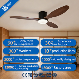 Lampadario a ventola moderno minimalista in noce nero da 52 pollici con LED a coda di pesce, telecomando, struttura in metallo, compatibile con AC 220V Agi32 - Product Image 1