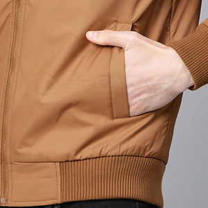 Veste bomber d'hiver pour homme, dernière tendance, col montant, toile, couleur personnalisée, logo, respirante, séchage rapide, service OEM, haute qualité - Product Image 6