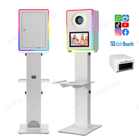 Photomaton à écran tactile LCD de 13.3 pouces avec support d'imprimante éclairage RVB double face Portable autres fournitures de fête photomaton reflex numérique