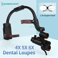 5X loupes dentaires avec lampe frontale LED électrique 5W dentiste phare chirurgical réglable équipement de laboratoire projecteur