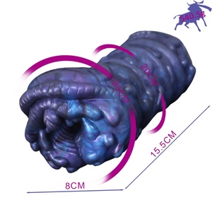 Masturbador de Bolsillo con Forma de Criatura Alienígena de Fantasía, Copa Masturbadora de Silicona Suave con Textura, Juguete Sexual Duradero para Hombres - Product Image 5
