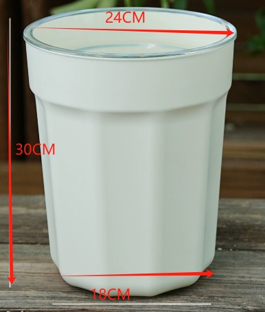 24#[ivory white + transparent inner basin]