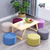 Pouf ottoman moderne minimaliste en tissu doux avec rangement, multifonctionnel, durable et écologique pour hôtels et chambres à coucher