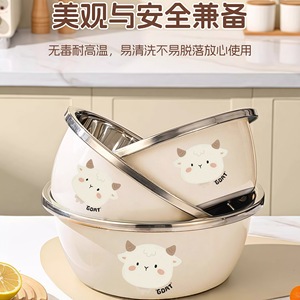 ชุดอ่างสแตนเลสแบบซ้อนได้ ชามผสมลึกสำหรับครัว ทำขนม ซุป ล้างผัก 3 ขนาด - Product Image 5