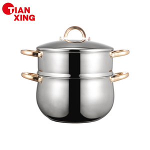 Ev ve mutfak 11 parça altın kolu pişirme tencere cum Pan buharlı tencere güveç TENCERE SETİ paslanmaz çelik tencere ve tavalar - Product Image 2