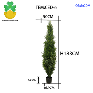 UV Chịu Mài Mòn Ngoài Trời Nhân Tạo Lụa Ô Liu Ficus Cây Chủ Đề Trong Nhà/Ngoài Trời Nhựa Thông Bonsai Tuyết Tùng Gỗ Hoàng Dương Xoắn Ốc Trang Trí Nội Thất - Product Image 3