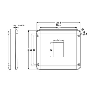 EW042F16 White ABS Plastic Housing Shell Fit 4.2 Inch ESL Tag Electronic Shelf Label Protective Case Replacement <b>Accessories</b> - Product Image 6