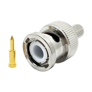 Đồng thau RG6 RG59 f cáp đồng trục kết nối CCTV máy ảnh kết nối nam nữ để nữ RG 59 BNC kết nối - Product Image 1