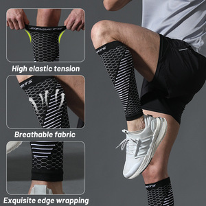 Manchons de <span class=keywords><strong>compression</strong></span> respirants pour mollets, spécifiques aux sports transfrontaliers, pour fitness, marathon et <span class=keywords><strong>course</strong></span> à <span class=keywords><strong>pied</strong></span>, avec kinesiologie et protection anti-entorse - Product Image 3