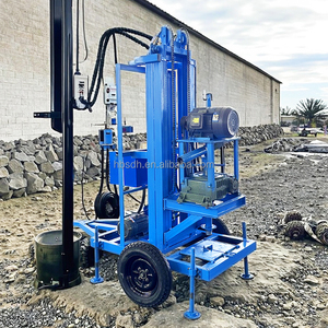 Nhà Máy 7.5KW điện nhỏ khoan khoan nước giếng khoan Giàn Khoan 50m 100m 150m chiều sâu bánh xe di động có động cơ mang - Product Image 3