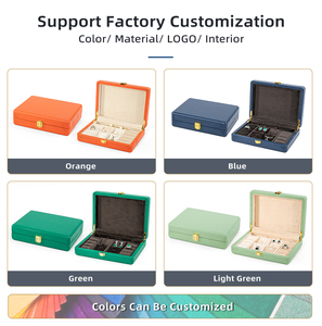 Nhà máy sang trọng hộp đồ trang sức du lịch trường hợp da đồ trang sức trường hợp lưu trữ an toàn hộp đồ trang sức - Product Image 5