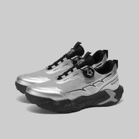 Chaussures de randonnée décontractées pour hommes GZXR 2025 de haute qualité, baskets de trekking en maille pour l'automne, semelle extérieure en caoutchouc, argent rotatif