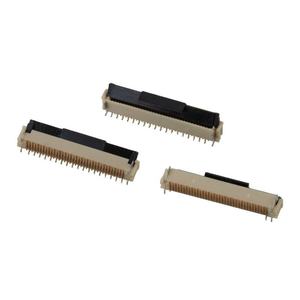 ขั้วต่อแบบ ZIF แนวตั้ง SMD/SMT ระยะพิทช์ 0.5 มม. 16/30/40 พิน แบบลิ้นชัก พร้อมขั้วทองแดงผสมและชุบทองคำ สำหรับ FFC FPC - Product Image 1