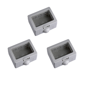 Set di 3 scatole di giunzione Gloca, contenitore in plastica IP55 per la serie Matix - Product Image 1