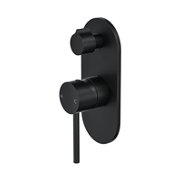 Gun Grey Acier inoxydable 304 Robinet de bain et de douche mural dissimulé Mitigeur de douche Robinet inverseur