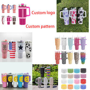 Gobelet isotherme personnalisable en acier inoxydable de 40 oz avec poignée métallique isolée sous vide pour café, thé, bière - Cadeau - Product Image 6