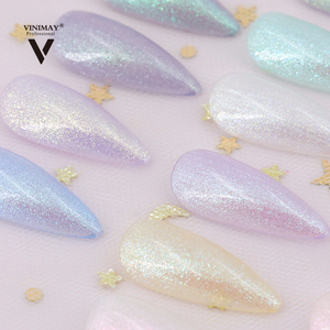 Vinimay longue durée organique Gel vernis à ongles réfléchissant paillettes Gel 15 couleurs tremper ongles miroitant Gel vernis en gros - Product Image 1