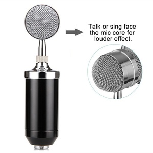 Microfono a Condensatore BM8000 per Registrazione in Studio, Microfono Dinamico BM 8000 per Trasmissioni Radio, Studio e <span class=keywords><strong>Karaoke</strong></span>, Microfono Cablato - Product Image 1