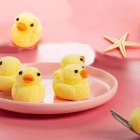 Vente en gros de guimauves 3D en forme de canard et de corgi, saveur fruitée, multicolores, goût sucré, sacs de 1000g