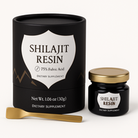 Gros Complément Alimentaire Papier Rond Peut Cylindre Boîte Shilajit Gummies Carton Papier Tube Boîte D'emballage pour Pot De Miel