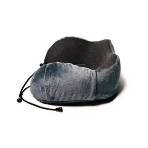 Best Selling Products Adjustable Memory Foam Travel U Shaped Gray Neck Pillow