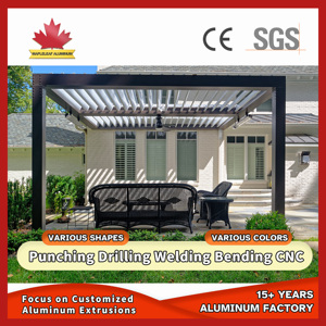 Serre de véranda motorisée <span class=keywords><strong>en</strong></span> aluminium Pergola d'extérieur moderne de luxe motorisée - Product Image 6