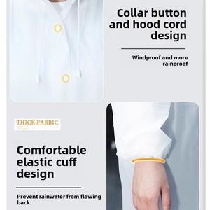 Impermeabile Lungo Rinforzato per Uomo e Donna, Alta Qualità in EVA, per Escursionismo e Uso Esterno, Resistente a Forti Piogge - Product Image 2