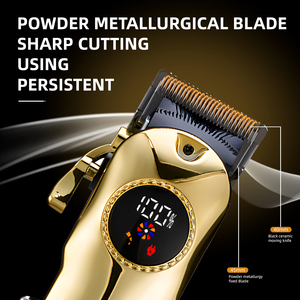 Cortadora <span class=keywords><strong>de</strong></span> <span class=keywords><strong>Pelo</strong></span> Eléctrica Profesional, Recargable por USB, Motor <span class=keywords><strong>de</strong></span> Alta Velocidad, Cuchilla <span class=keywords><strong>de</strong></span> Acero <span class=keywords><strong>de</strong></span> Aleación <span class=keywords><strong>de</strong></span> Titanio 440C, Inalámbrica, para Estilizar en Casa - Product Image 4