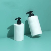Botol Pompa Plastik PET Silinder Bulat Isi Ulang Pabrik Populer 300ml 500ml Botol Lotion Sampo Botol Sabun Cair