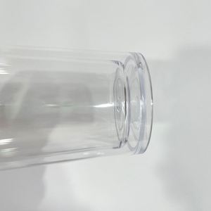 Vaso Térmico Acrílico Transparente de 24oz con Tapa de Domo y Diamantes de Imitación, Botella de Agua de Doble Pared con Orificio en la Base - Product Image 4