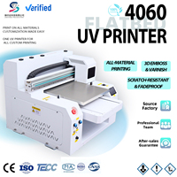 Imprimante UV à plat 4060 entièrement automatique compacte 60x40cm CMYK avec encre blanche et séchage UV LED pour équipement musical et usage en atelier de personnalisation