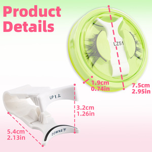 1 paire de <span class=keywords><strong>cils</strong></span> magnétiques réutilisables, <span class=keywords><strong>cils</strong></span> magnétiques 3D naturels, pas besoin de colle, <span class=keywords><strong>cils</strong></span> avec pince, outils de maquillage - Product Image 5