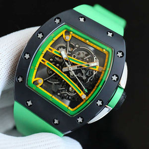 Reloj de Pulsera Negro para Hombre - Diseño Hueco con Movimiento Mecánico Automático - Product Image 5