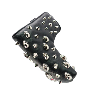 Custom Black PU Leather Cool Rivet Golf Blade <strong>Putter</strong> Club <strong>Cover</strong> Wood <strong>Head</strong> <strong>Cover</strong> - Product Image 6