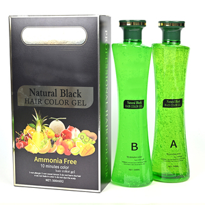 Bán hàng nóng 500ml * 2 thuốc nhuộm tóc đen tự nhiên nhuộm nhanh không có phản ứng dị ứng - Product Image 3