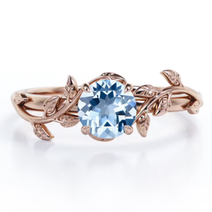 タコリトパーズリング925シルバーヴィンテージブルートパーズリングウィメンズブルーシャイニングトパーズエンゲージメントリング - Product Image 4