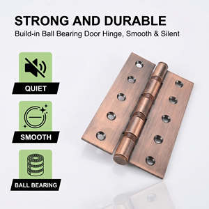 Charnière robuste à roulement à billes en fer de 8 pouces, épaisseur 4 mm, pour grandes portes en acier, quincaillerie commerciale - Product Image 3