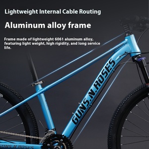 Vélo de montagne en alliage d'aluminium, 24 vitesses, léger, suspension avant, roues de 27,5/29 pouces, nouveau modèle, frein à disque à huile tout-terrain, adultes - Product Image 4