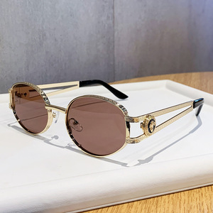 Oval <b>Sunglasses</b> Full Rim <b>Gradient</b> Lenses UV400 Protection Women Fashion Casual Style - Product Image 2