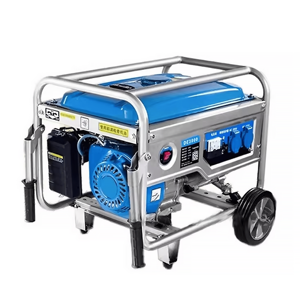 Generador de 5.5KW/10KW de 4 Tiempos, Diésel/Gasolina/Multicombustible, con Ruedas Giratorias y Asa, Listo para Usar, 50Hz 380V, Silencioso, para Uso Doméstico de Respaldo - Product Image 1