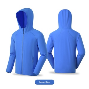 Leichte und Atmungsaktive Laufjacke für Damen und Herren, Elastische Outdoor-Sportjacke mit Langen Ärmeln, Reißverschluss und Kapuze, Fluoreszierende Jacke - Product Image 5